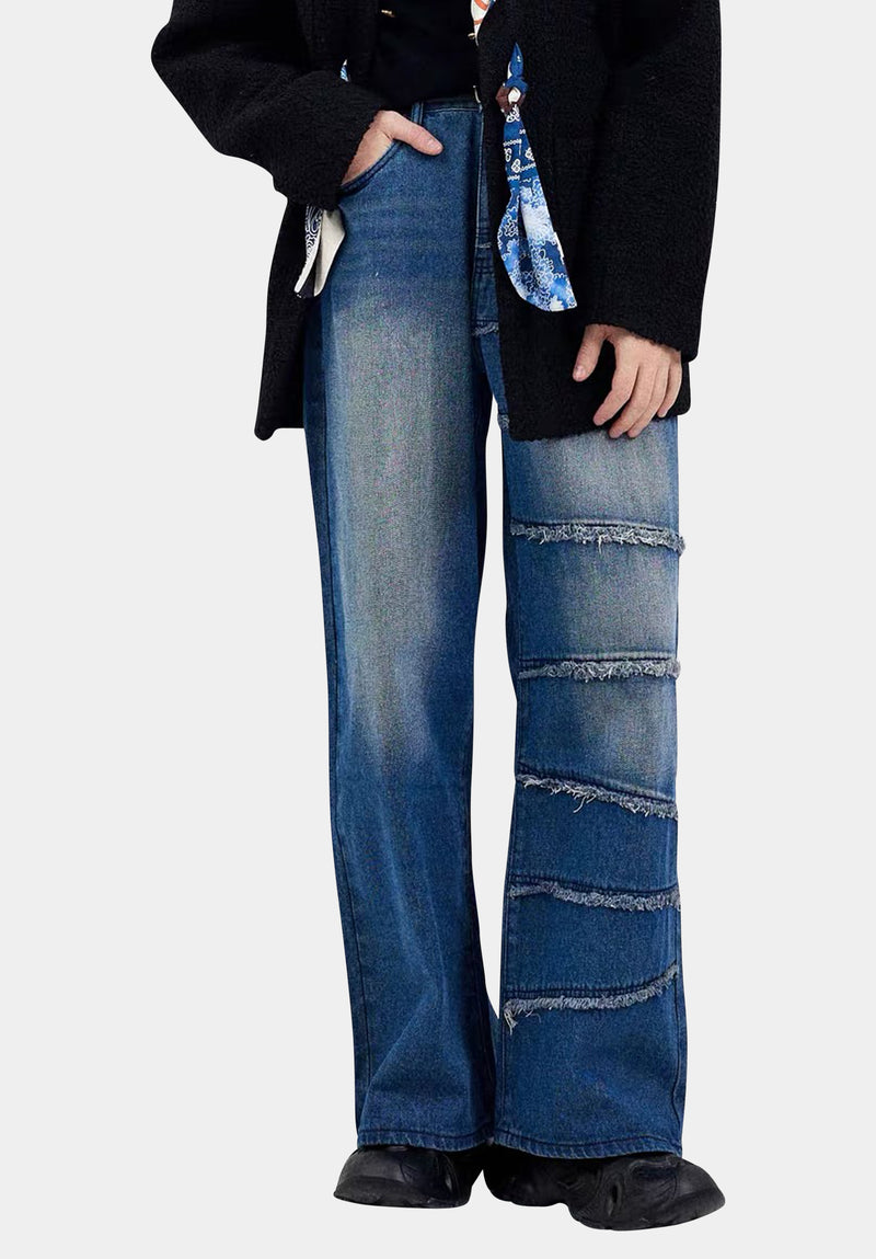 Blue Asymmetry Jeans