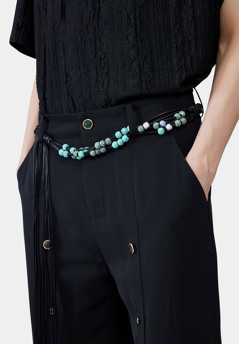 Black Cabin Tassel Belt