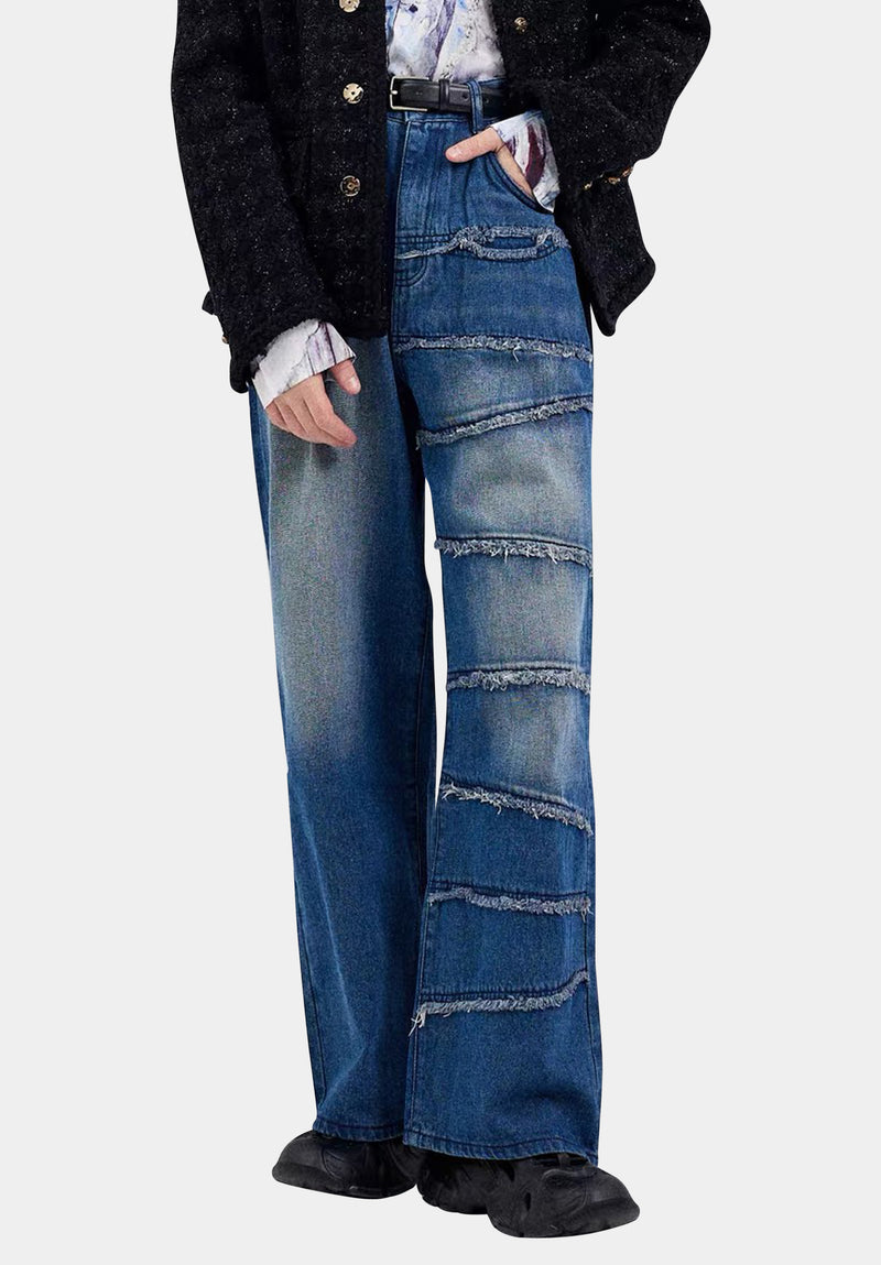 Blue Asymmetry Jeans