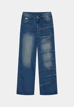 Blue Asymmetry Jeans